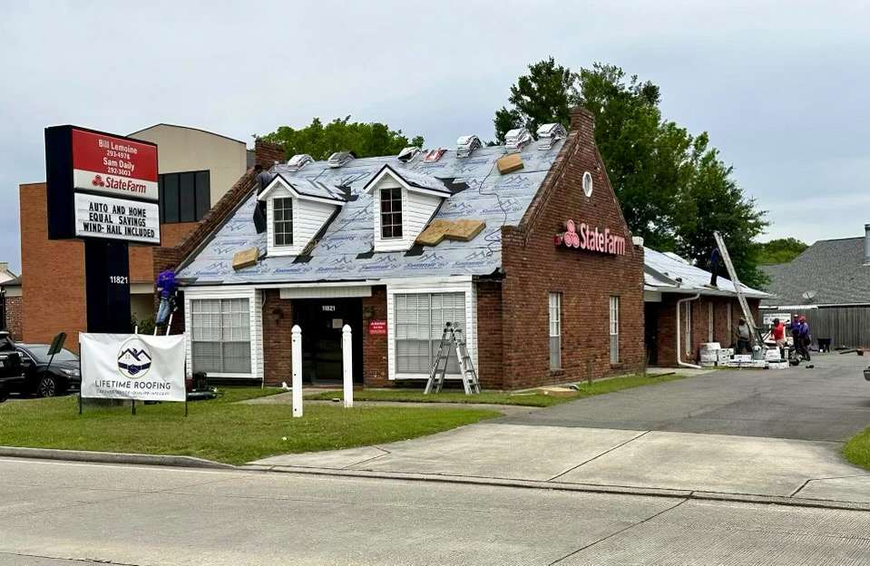 Roof Replacement on State Farm Office
